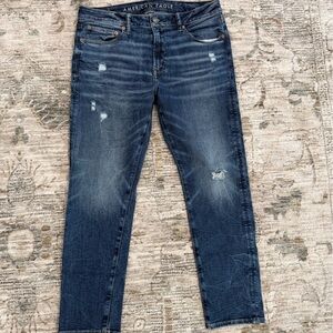 American Eagle Outfitters Slim Jeans - Distressed Blue